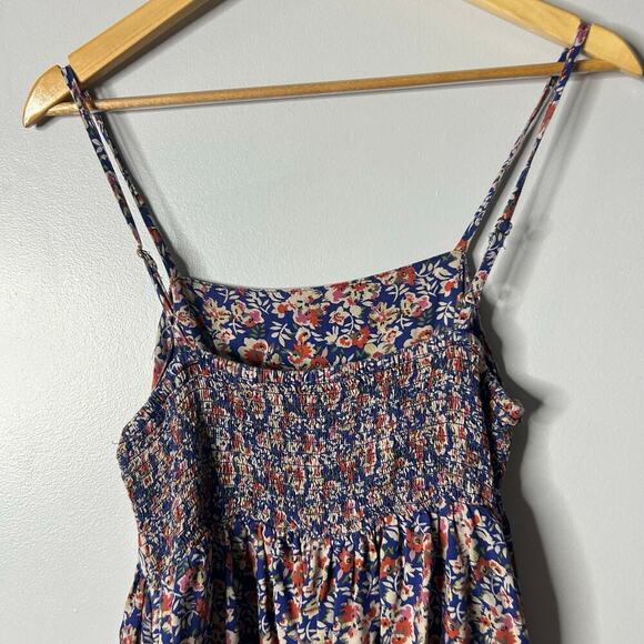 Natural Life Bailey Mini Dress Women’s Medium Bohemian Hippie Floral Smocked - Picture 5 of 8
